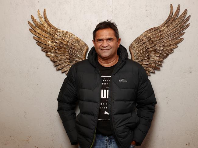 St Kilda champion Nicky Winmar was due to make a special appearance at the Circular Head Saints Football Club. Picture: Michael Klein