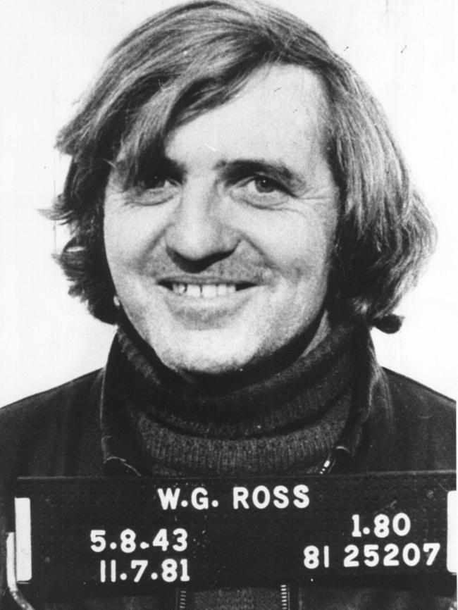 William 'Jock' Ross who was found guilty of murder following the Milperra massacre in 1984. The judge named Ross the supreme commander of the Comancheros and the instigator of the violence and he received a life sentence. Picture: News Corporation Australia