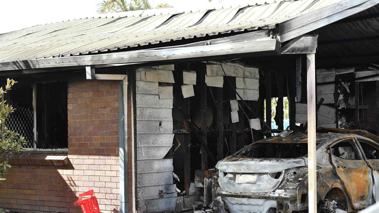 The aftermath of the blaze at Wurtulla. Picture: Patrick Woods