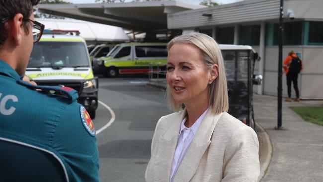 LNP candidate for Redlands Rebecca Young at the Redland Hospital. Picture: Contributed