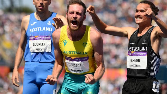 Oliver Hoare set a new national 1500m record. Picture: David Ramos/Getty Images