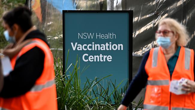 NSW residents eligible for the vaccine are being encouraged to book in a jab as the state fights a serious Covid-19 outbreak. Picture: NCA NewsWire/Bianca De Marchi