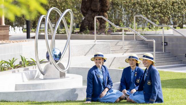 Walford Year 10 students Phoebe, Summer and Audrey. Picture: Kelly Barnes