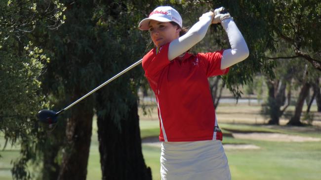 Sienna Clarke in action at the Peter O'Malley Junior Masters. Photo: Annika Boyd