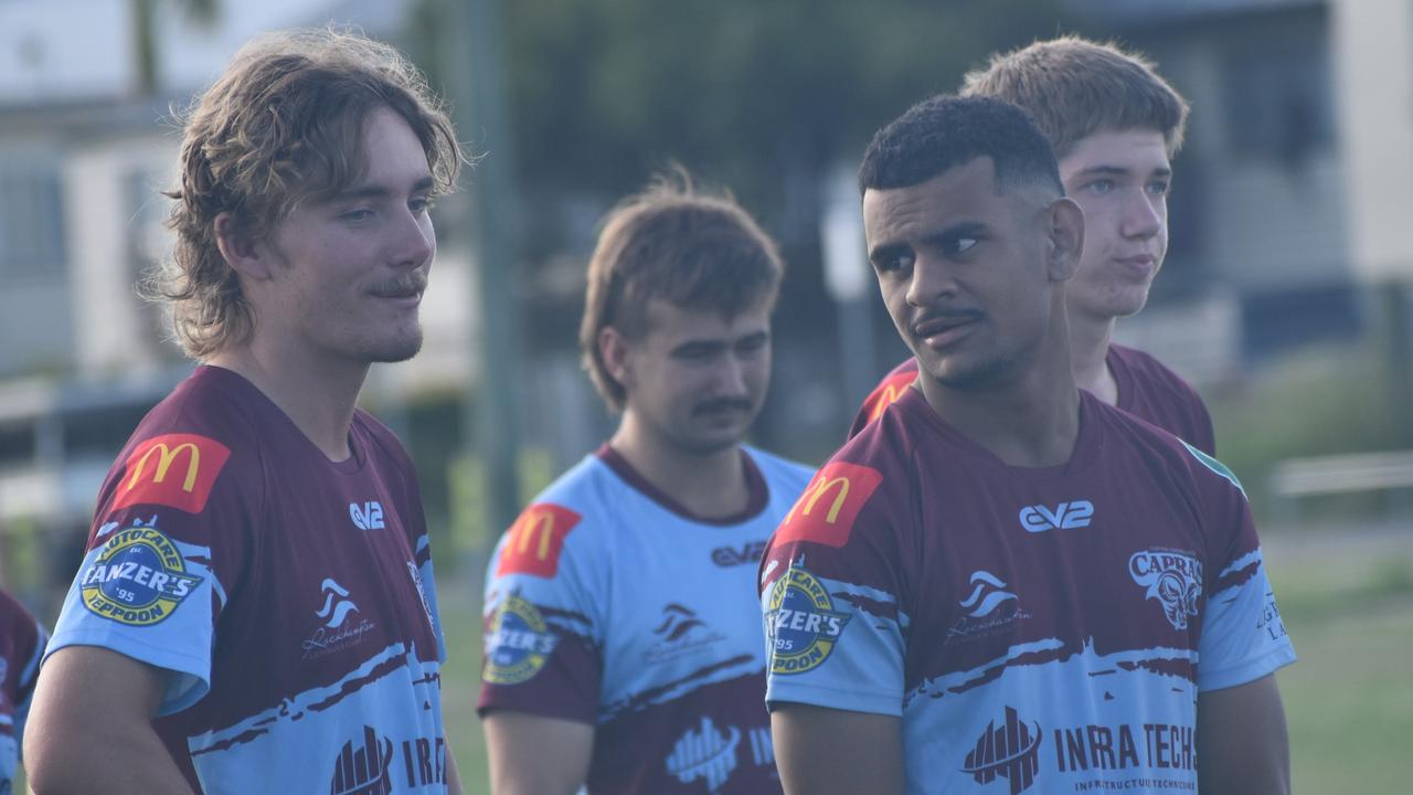 CQ Capras under-19 squad at a pre-season training session at Kettle Park, Rockhampton, on December 18, 2024.