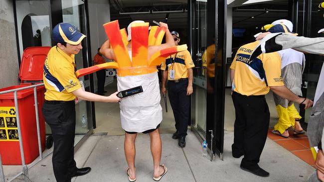 Security will once again be using metal detectors on crowds attending the Boxing Day Test. Picture: Jason Edwards