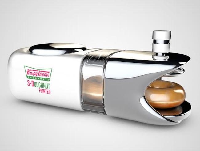 The limited edition 3D Doughnut printer used in the prank. Picture: Supplied