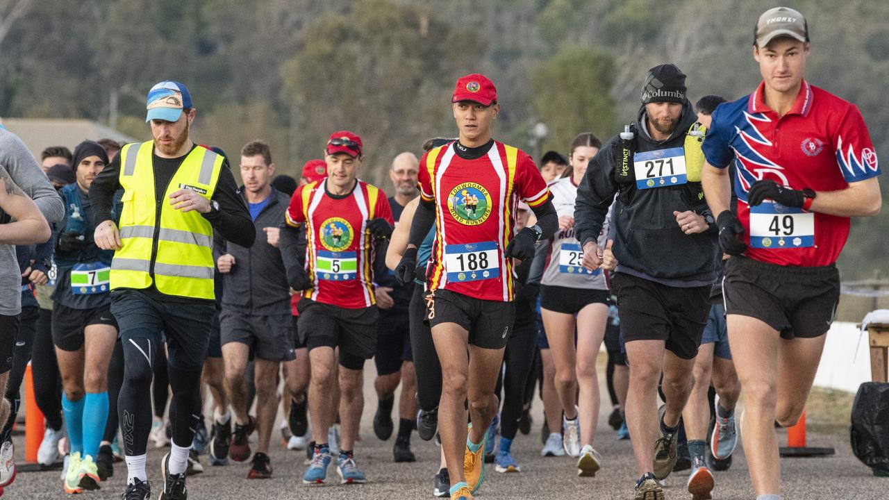 The start of the 40 for Fortey relay at Toowoomba Showgrounds. Picture: Kevin Farmer