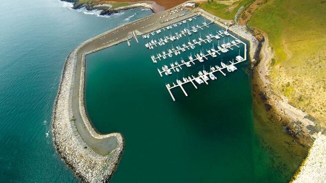 The Wirrina Cove marina, the owner of which is subject to class action from berth holders.