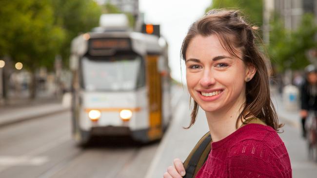 The life of a student in Melbourne includes trams, tram stops and Myki cards.