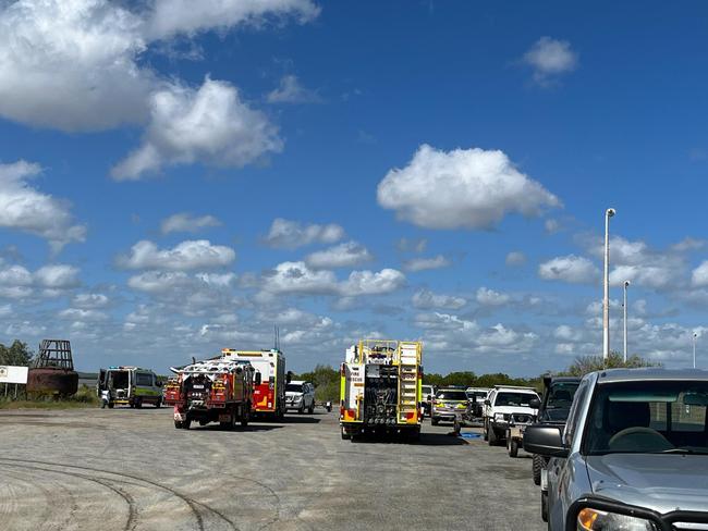 Emergency services are on the scene of a serious boat crash near Rockhampton.