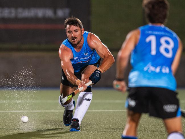 The first Festival of Hockey match between the Territory Stingers and Brisbane Blaze. Picture: Pema Tamang Pakhrin