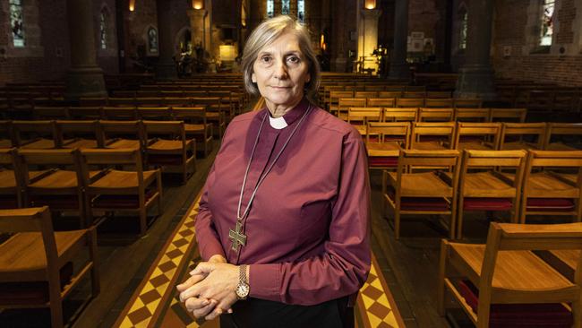 Anglican Archbishop of Perth Kay Goldsworthy says she would not leave the church. Picture: Colin Murty