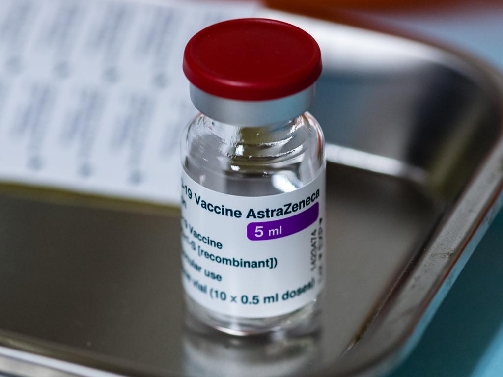 A vial of AstraZeneca COVID-19 vaccine. The jac has raised safety concerns and been suspended in a string of countries. Picture: AFP