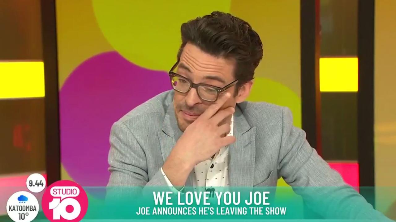 Joe Hildebrand quit Studio 10 earlier this month.