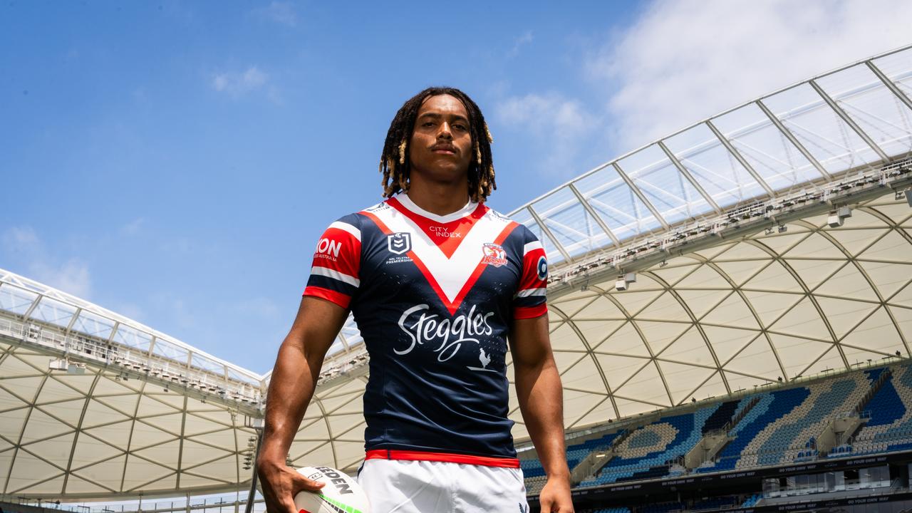 Young was preparing for his first season with the Roosters. Picture: Roosters digital