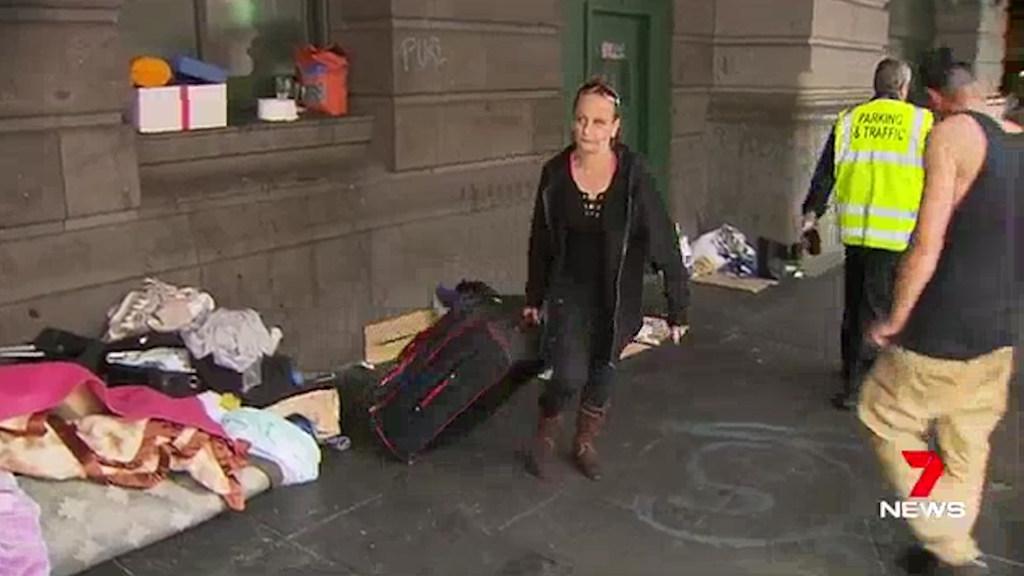 Homeless people in the CBD are defying efforts to move them on