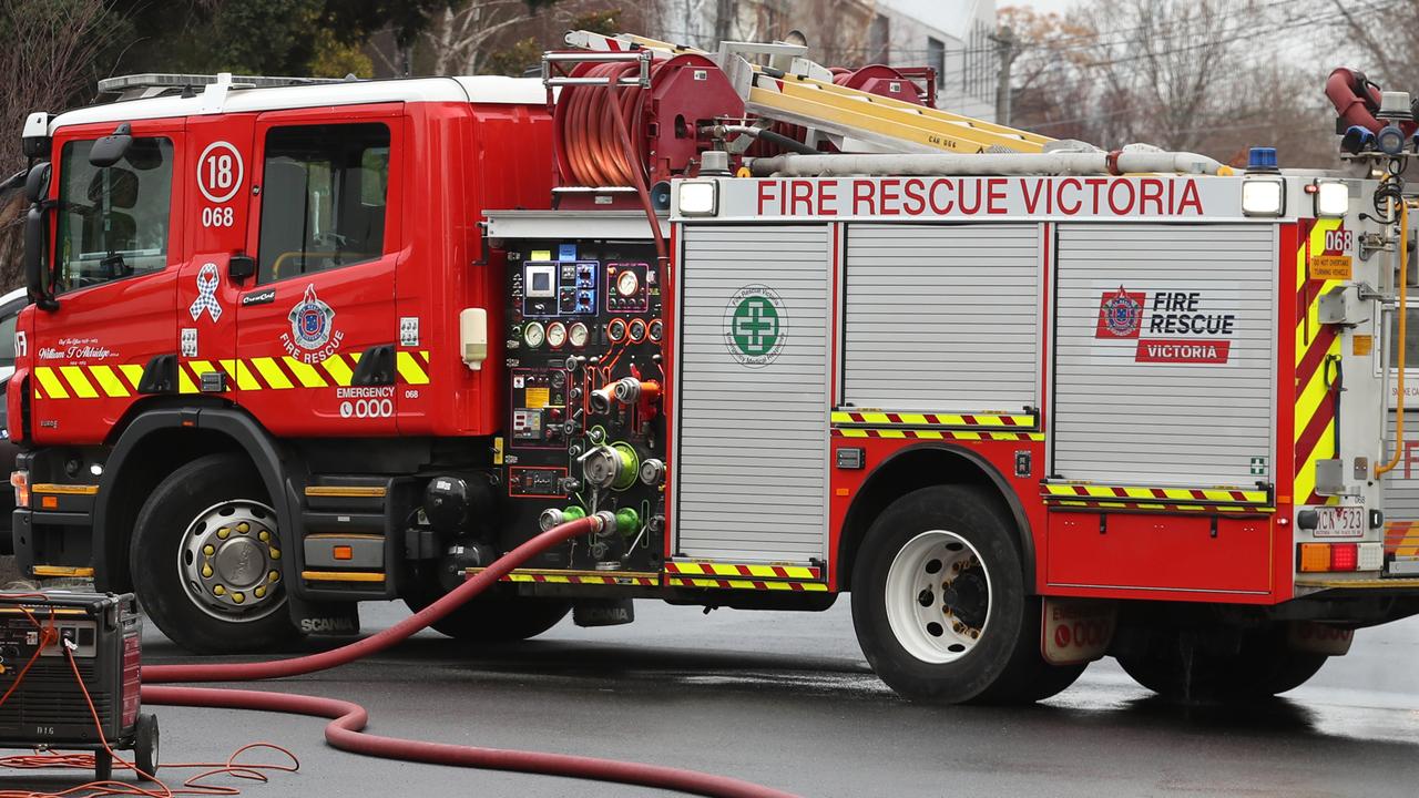 A catering business’ warehouse has gone up in flames in Melbourne’s southeast. Picture: NCA NewsWire / David Crosling