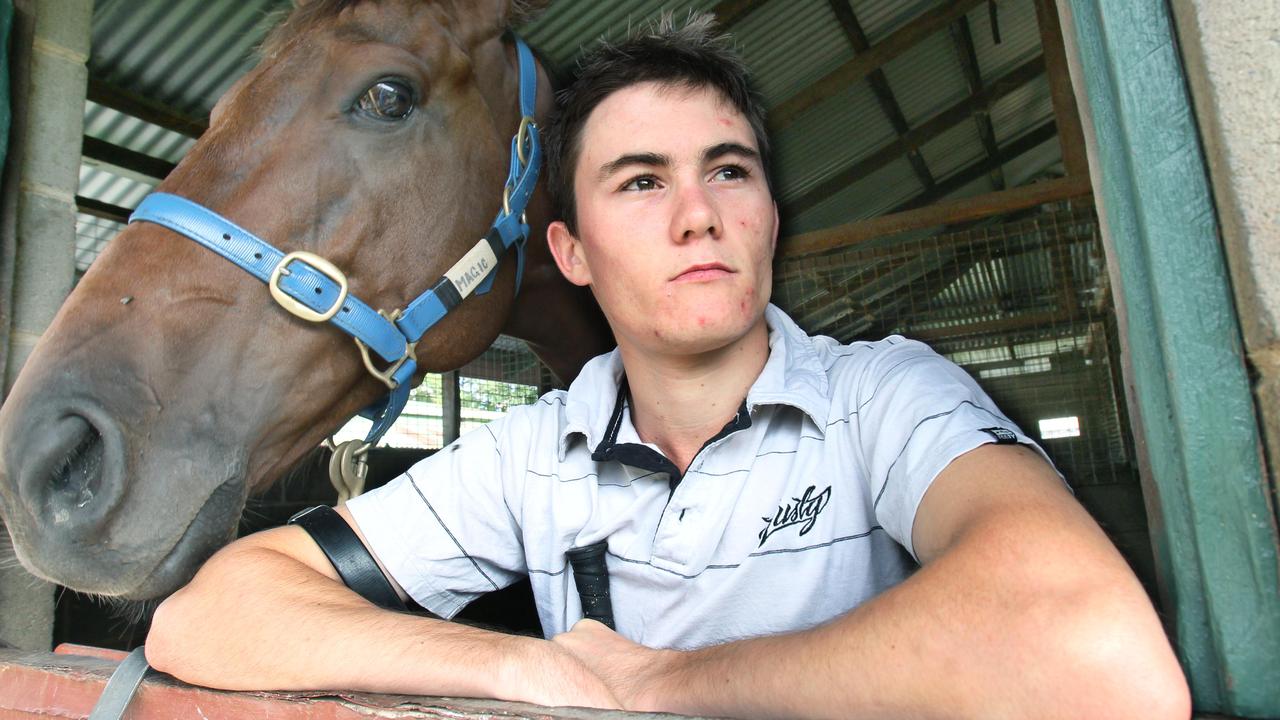 Micheal Hellyer began as an apprentice jockey at Deagon in 2010. Picture Jamie Hanson