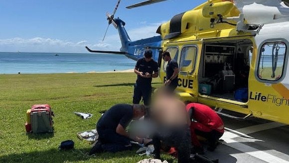 The Sunshine Coast-based LifeFlight aeromedical crew airlifted a diver this afternoon after an incident in Moreton Bay.