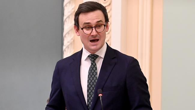 Housing Minister Sam O'Connor in Parliament