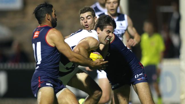 Reece Milsom in action for South Adelaide. Picture: Dean Martin