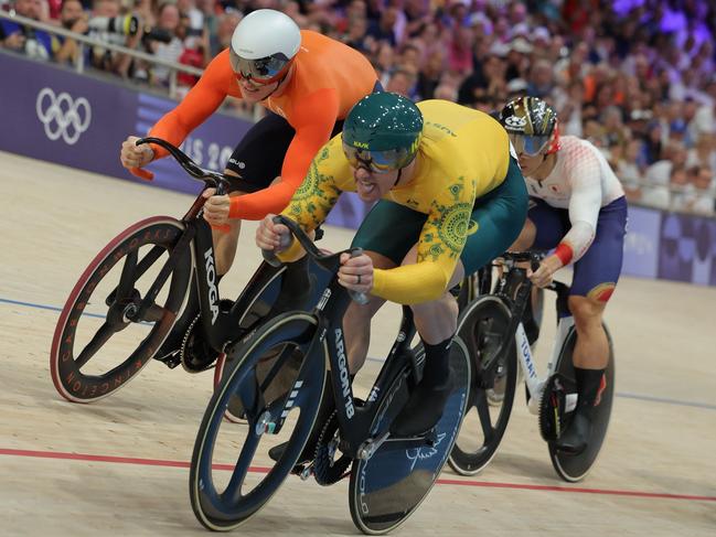 Matthew Glaetzer is going for gold in the men’s keirin. Picture: AFP