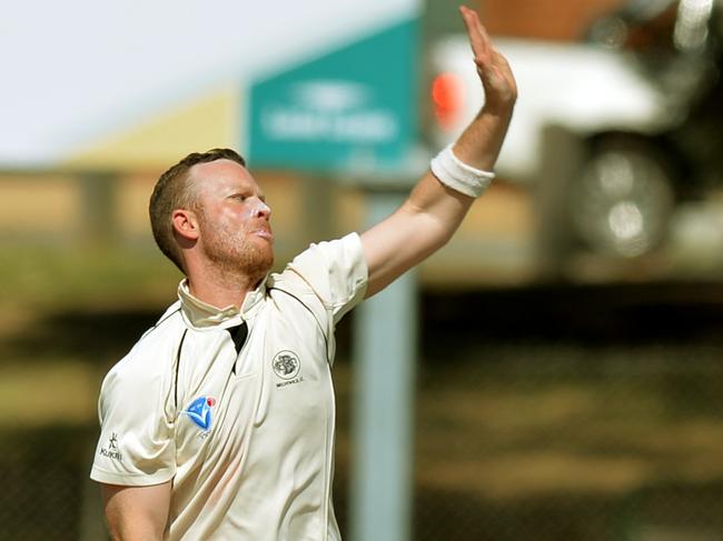 Tim Daykin played a key role with the ball for Brunswick against Bayswater. Picture: Kris Reichl