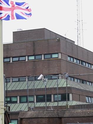 Charge or release ... the Antrim police station where Adams is held.