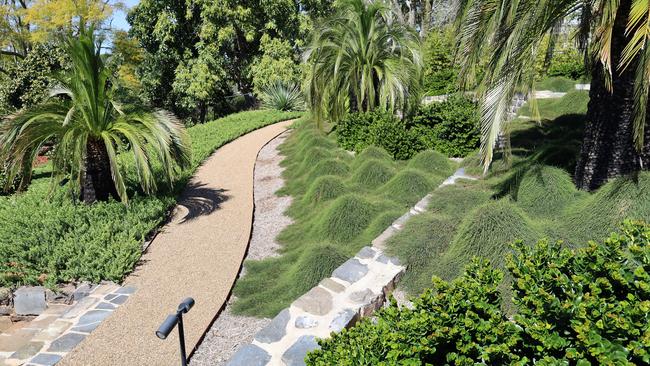 The viewing platforms to the garden below.