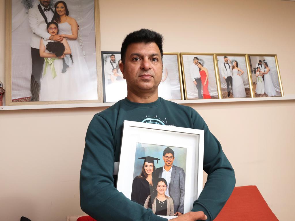 Vikas Sharma says he will never forgive the driver involved in the crash that killed his sister, her daughter and partner. Picture: David Caird