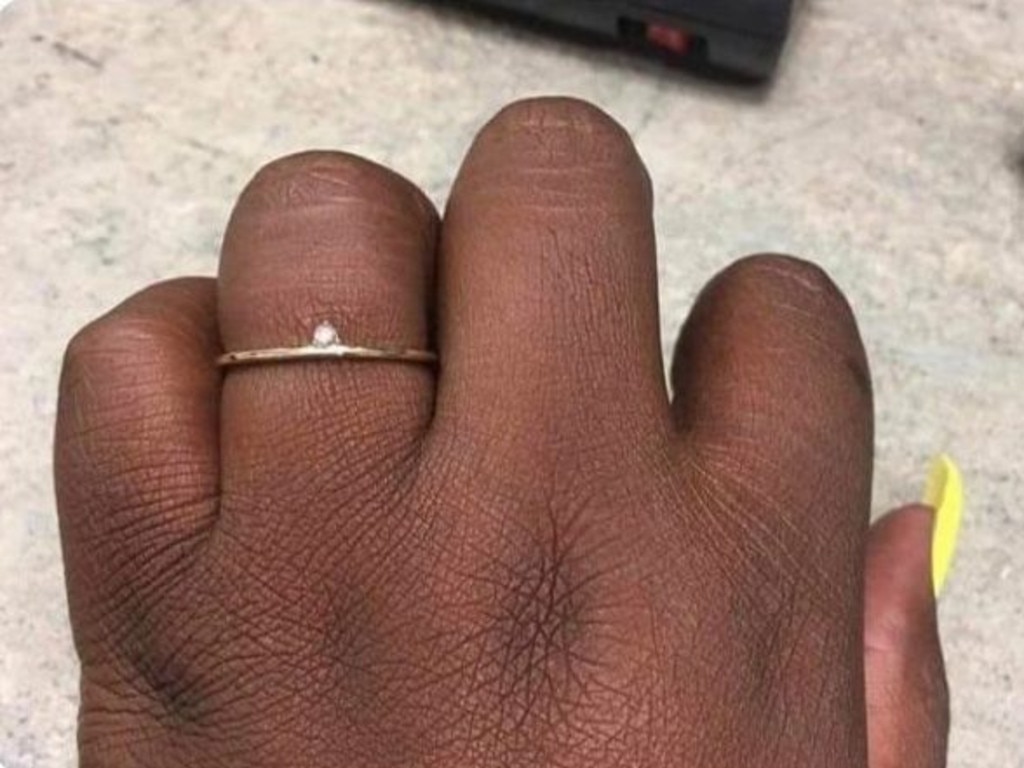 Very small clearance engagement ring