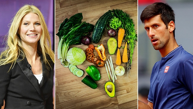 Paltrow, Djokovic and vegan food