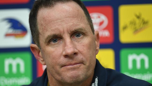 Crows coach Don Pyke is a straight shooter. Picture: AAP