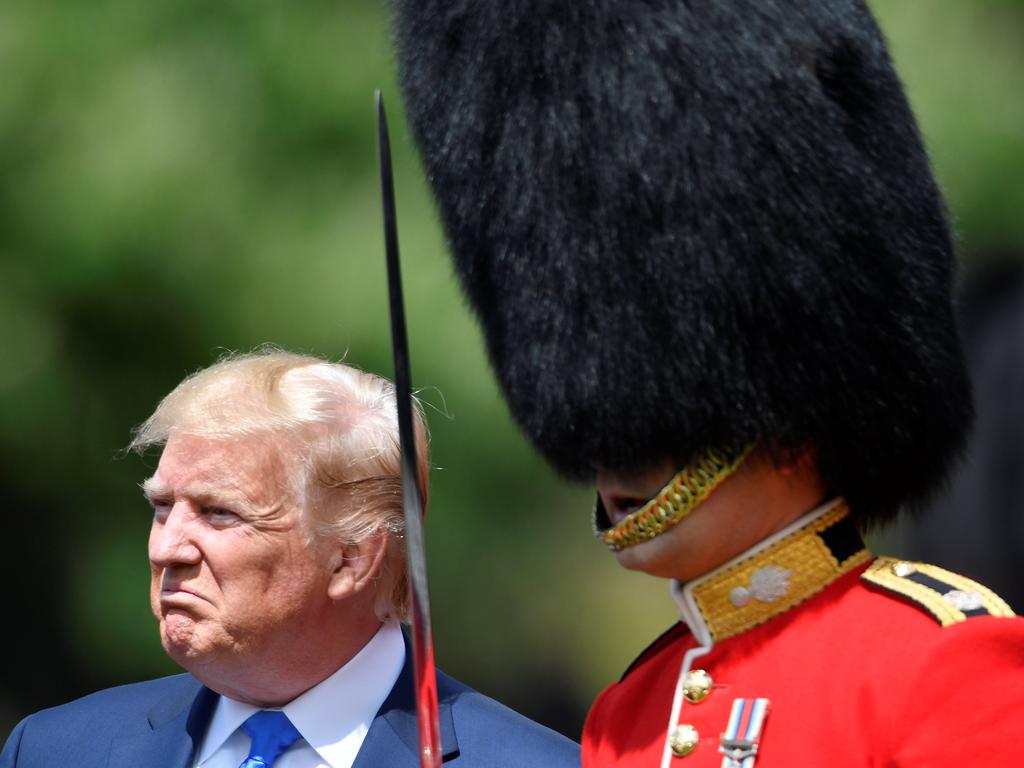 Not bad. The President is a fan of military parades. Picture: Toby Melville — WPA Pool/Getty Images.