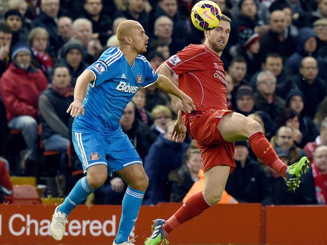 Rickie Lambert made little impact up front for Liverpool.