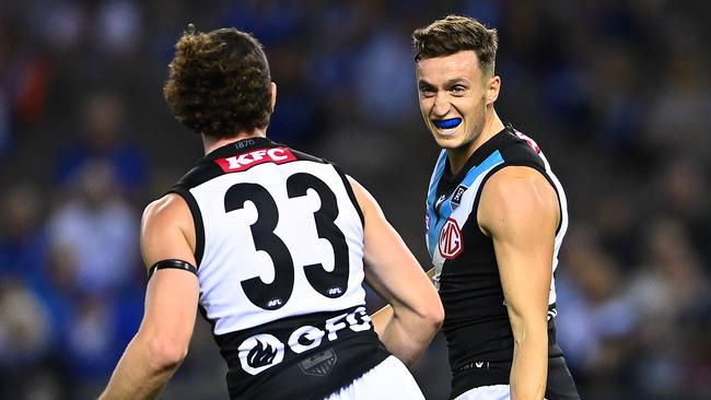 Orazio Fantasia dominated in his first game for the Power. Picture: Quinn Rooney/Getty Images