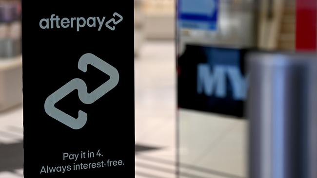 Afterpay shares surged after news of the deal, soaring to $124.70 in early trade on Monday, before closing up 18.8 per cent at $114.80. Picture: NCA NewsWire/Bianca De Marchi