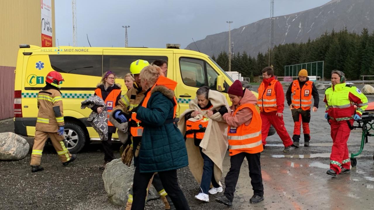 Just 28 people were hospitalised and only one suffered serious injury. Picture: Odd Roar Lange/NTB Scanpix/AFP/Norway Out.