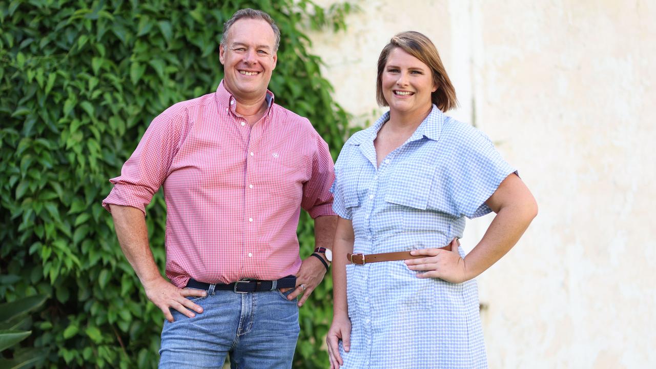 Leisel Jones and Ben Dobbin host The Rush Hour on Triple M drive. Photo: Peter Wallis