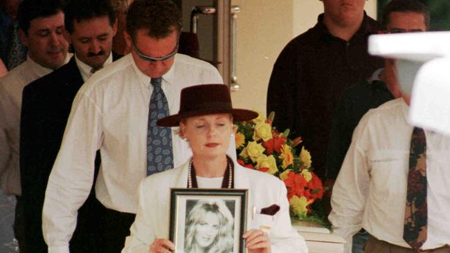 Leyden’s funeral on February 11, 1999.