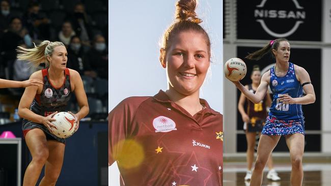 Chelsea Pitman, Lucy Austin and Chelsea Blackman are among the netballers in the running for this year’s MVP.