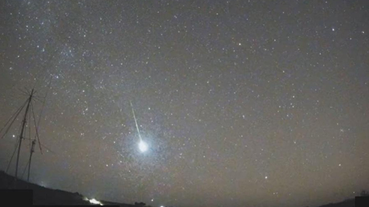 In May 2023, this meteor landed in Queensland. Picture: Australian Meteor Reports