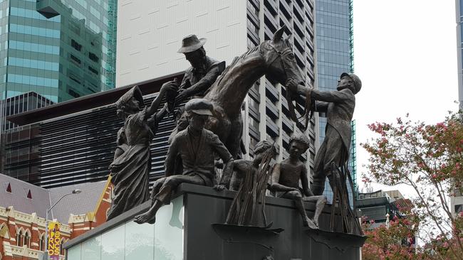 The Petrie Tableau, at King George Square, became the subject of heated debate this week over whether it marked the “start of the invasion”.