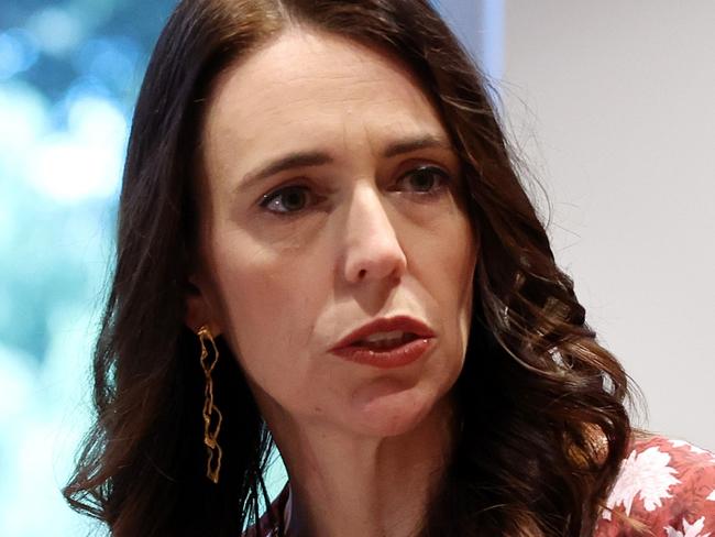 MELBOURNE, AUSTRALIA - JULY 05: New Zealand Prime Minister, Jacinda Ardern (left) and Victorian Premier, Daniel Andrews (right) meet on July 5, 2022 in Melbourne, Australia. New Zealand Prime Minister Jacinda Ardern met with Victorian Premier Daniel Andrews in Melbourne as part of her international trade mission aimed at reconnecting New Zealand with the world following the closure of the country's borders due to the coronavirus pandemic. (Photo by Con Chronis - Pool/Getty Images)