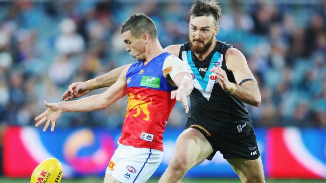 DONE DEAL. Brisbane free-agent midfielder Tom Rockliff is now a Port Adelaide player having accepted a four-year deal to join the Power. Picture: Michael Dodge (Getty Images)