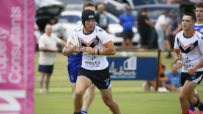 Photos from the Macarthur Wests Tigers v North Coast Bulldogs clash, round two of the Laurie Daley Cup at Kirkham Oval, Camden, 10 February 2024. Picture: Warren Gannon Photography