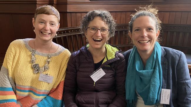 Superstars of STEM (L-R) Alice Jones, Caroline Tiddy, Charlotte Birkmanis. Picture: Brad Crouch