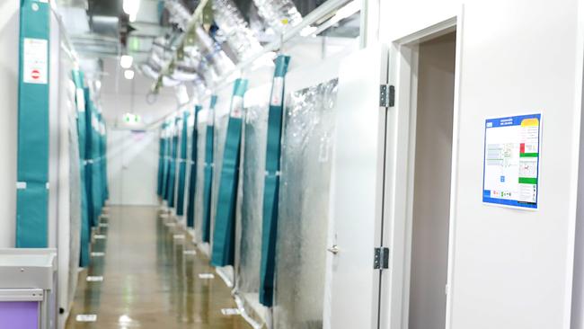 The Covid-19 Field Hospital inside Silverwater correctional complex. (AAP IMAGE / Angelo Velardo)