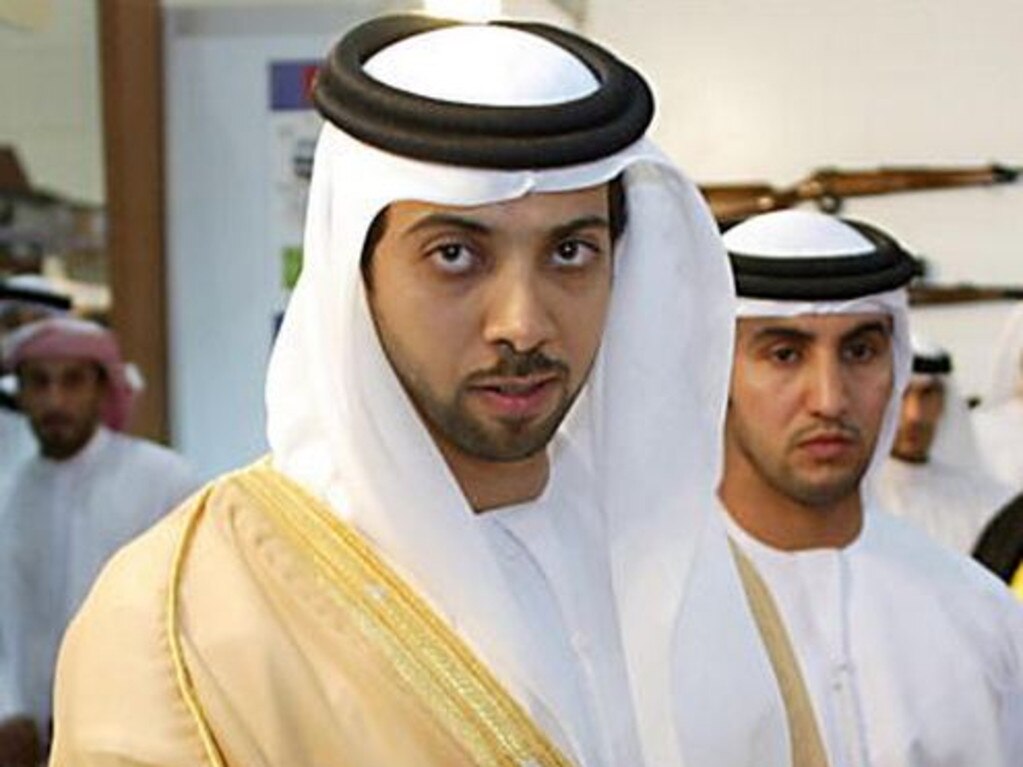 Sheikh Mansour (left) back in 2004.